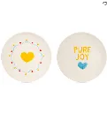 Set de 2 assiettes en grès - Pure Joy