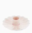 Bougeoir en émail - Rose doux