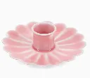 Bougeoir en émail - Rose
