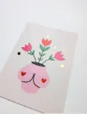 Carte - Seins poitrine en fleurs