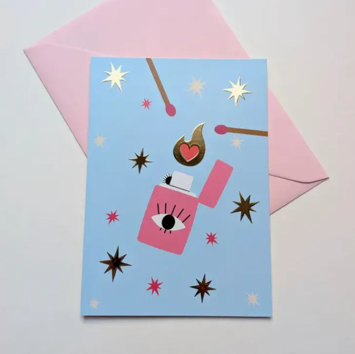 Carte - Briquet coeur