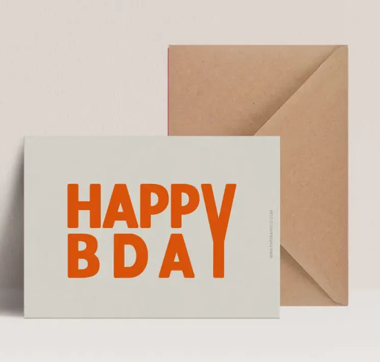 Carte - HAPPY BDAY