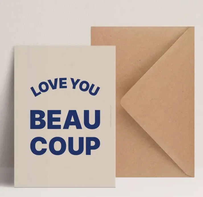 Carte - Love you beaucoup
