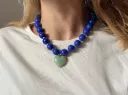 Collier ALMA - Bleu électrique