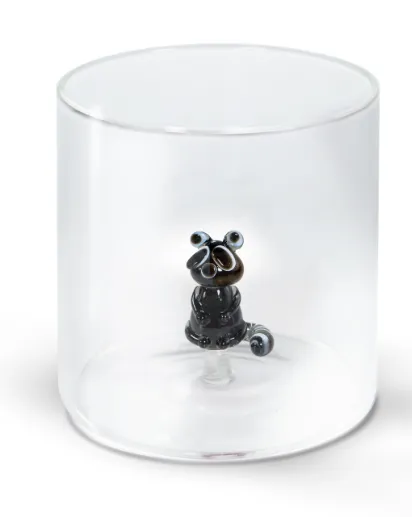 Gobelet en verre "Raton Laveur"