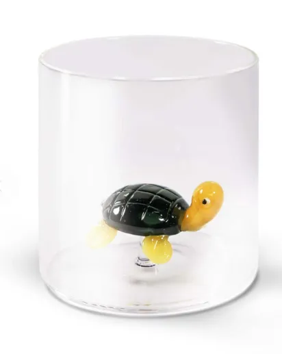 Gobelet en verre "Tortue"