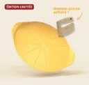 Formidable plat à pizza avec couteau - Mangue