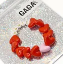 Bracelets - Rouge et Rose - AMOUR
