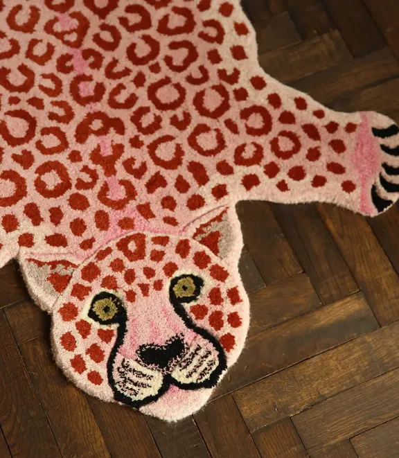 Tapis Léopard Pink