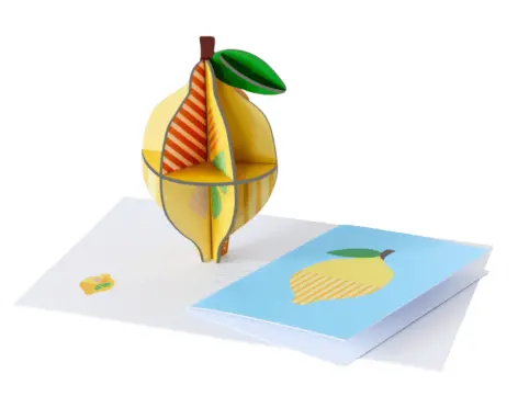 Pop out cards - Lemon