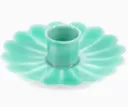 Bougeoir en émail - Bleu Turquoise