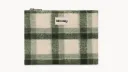Trousse plate - Tartant kaki