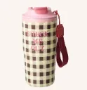Goblet thermos - Check Print
