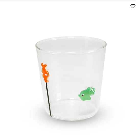 Verre "poisson vert"