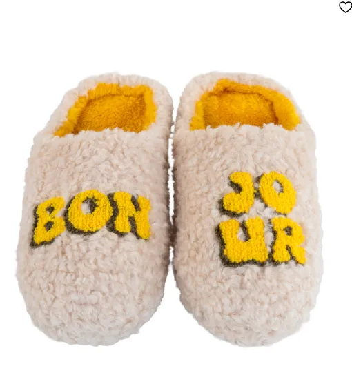 Pantoufle - L/XL - Bonjour