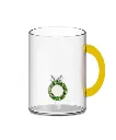 Mug en verre 420 ml. "Couronne de Noël"