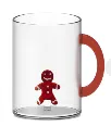Mug en verre 420 ml. "Pain d'Epice"