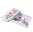 Petite boîte métallique - Trio de lapin