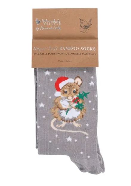 Chaussette Femme - Souris de Noël