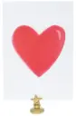 Carte cœur rouge