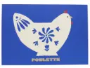 Carte de vœux "Poulette"