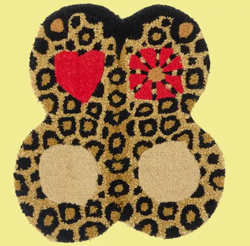 Tapis Papillon Loony Leopard Medium 45 x 39 x 2 cm