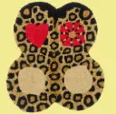 Tapis Papillon Loony Leopard Medium 45 x 39 x 2 cm