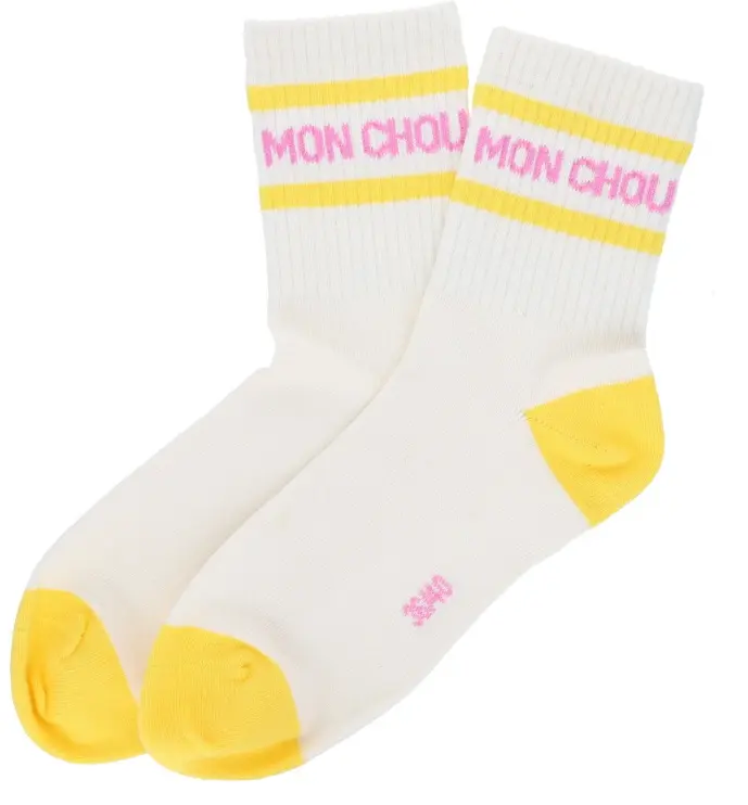 Chaussettes femme à message "MON CHOU"