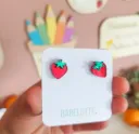 Boucles d'oreille Fraise