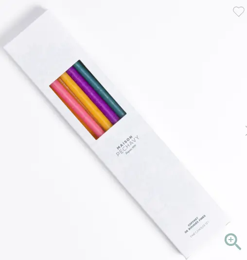 Coffret 10 bougies fines - Dolce Vita