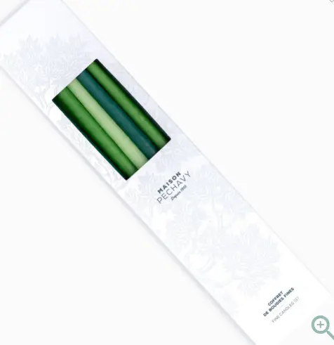 Coffret 10 bougies fines - GREEN