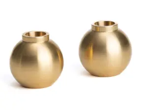 Bougeoirs  Gemmes par 2 - en laiton  