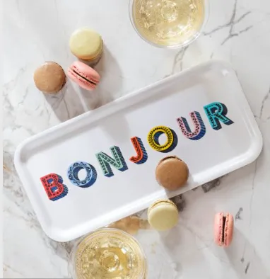 Plateau "Bonjour"