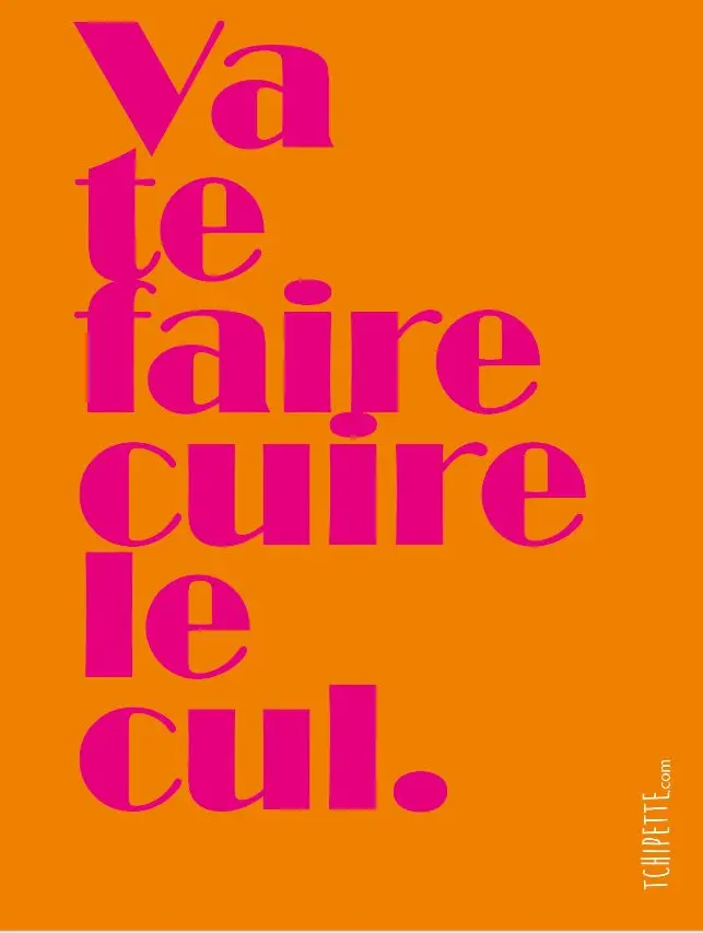 Carte - Va te faire cuire le cul 