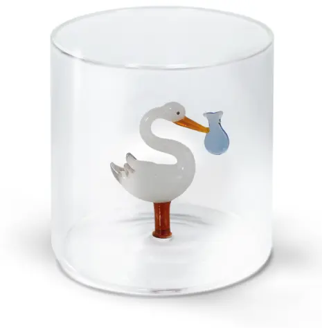 Gobelet en verre "Cycle bébé garçon"