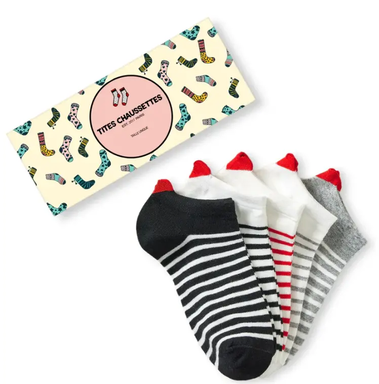 Lot de 5 Chaussettes Coup de Coeur Marine