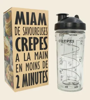 Shaker à crêpes, pancakes et gaufres