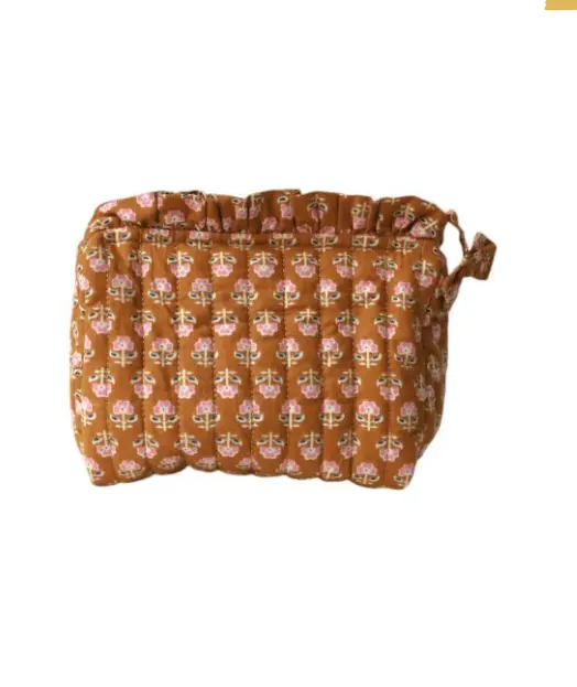 Trousse de toilette à froufrou - Rouille