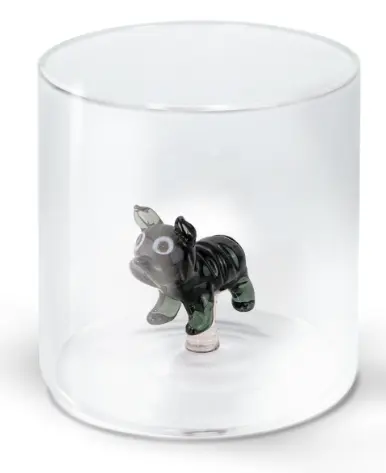 Gobelet en verre - Bouoldog français