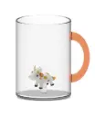 Mug en verre 420 ml. Vache