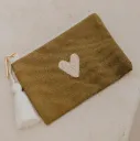 Porte Monnaie - Coeur- Olive