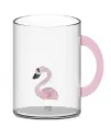 Mug en verre "Flamand Rose"