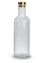 Bouteille acrylique de 1 L avec finition dorée. 