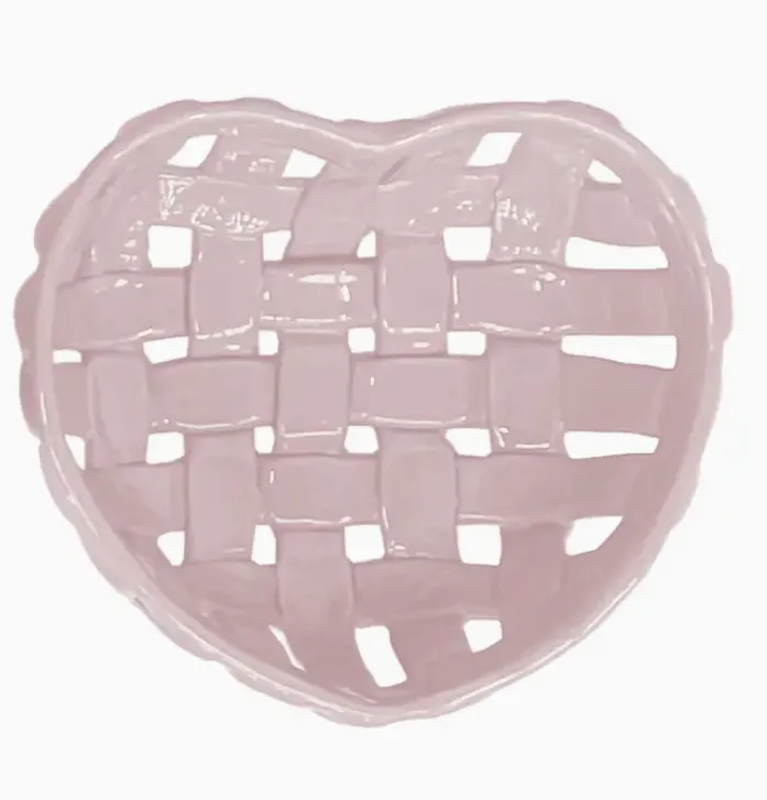 Pnier céramique "coeur"