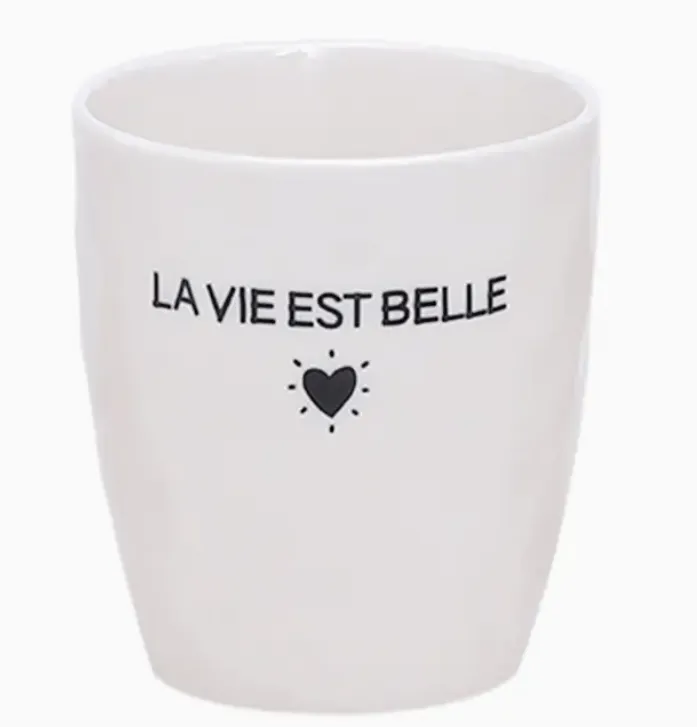 Tasse message 'La vie est belle'