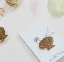 Pin's - Coquillage Doré Pailleté
