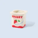Vase / Pot Yoghurt Straberry
