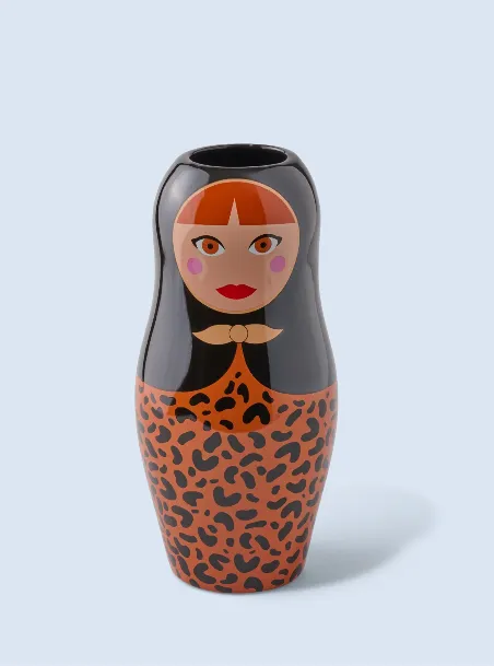 Vase Dolls Léopard