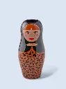 Vase Dolls Léopard