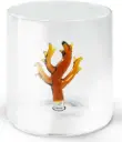 Gobelet en verre 250ml. Corail